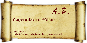 Augenstein Péter névjegykártya
